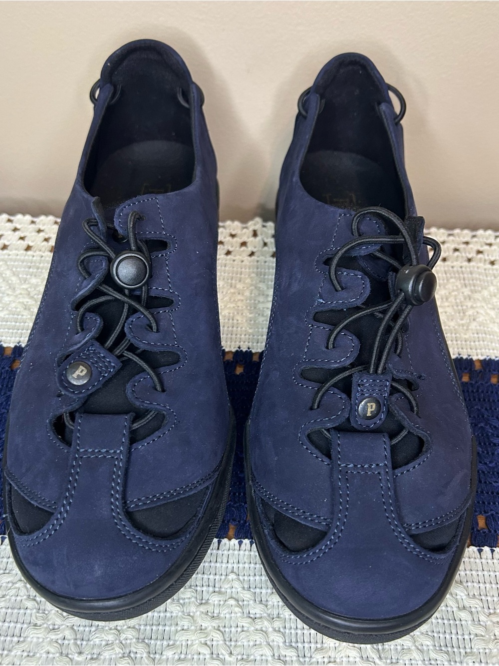 Pandere Navy Slip-On Casual Shoe - Made in Portugal
